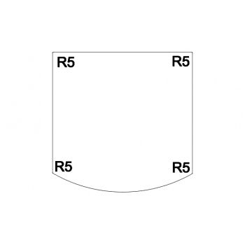Blacha pod kominek 100x100 cm (kołyska)